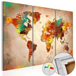 Artgeist kork Painted World [Cork Map] Billede